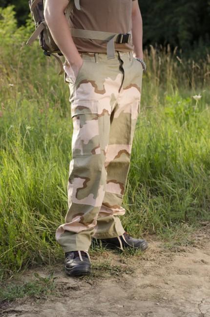 MFH BDU pantaloni da uomo rip-stop, deserto 3col