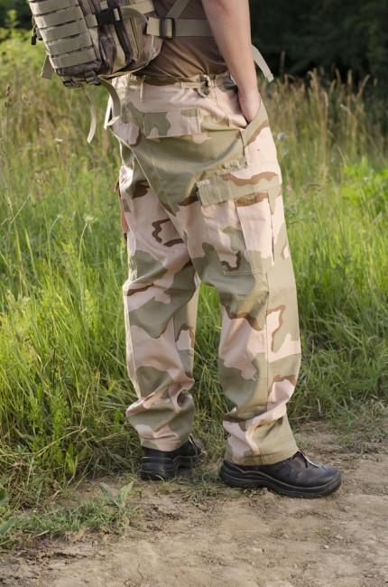 MFH BDU pantaloni da uomo rip-stop, deserto 3col