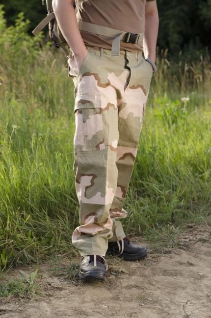 MFH BDU pantaloni da uomo rip-stop, deserto 3col