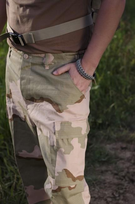 MFH BDU pantaloni da uomo rip-stop, deserto 3col