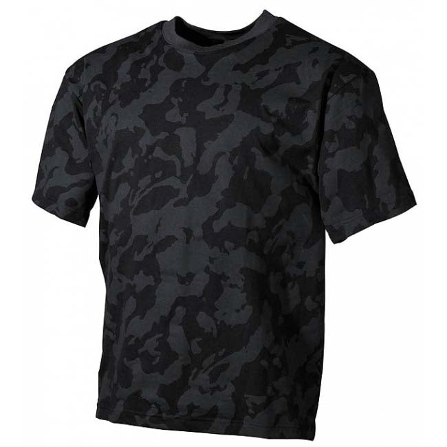 MFH maglietta mimetica, night camo, 170g/m2