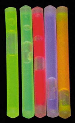 MFH Mini bastoncini luminosi chimici, 5 colori, 10 pezzi