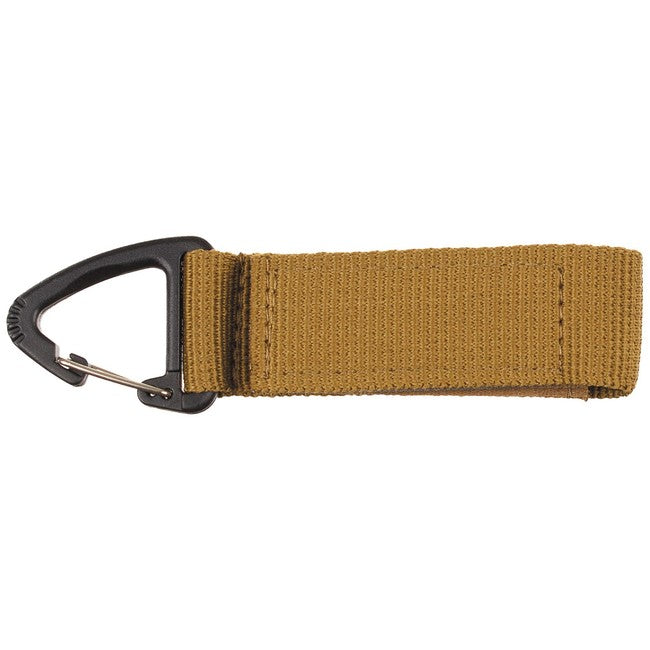 MFH Moschettone con chiusura di sicurezza, coyote