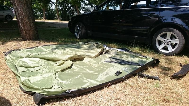 MFH Monodom tenda per 3 persone 210x210x130 cm, oliva
