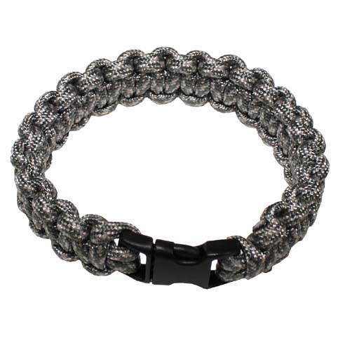 MFH Paracord AT-digital braccialetto, chiusura a clip, larghezza 1,9 cm