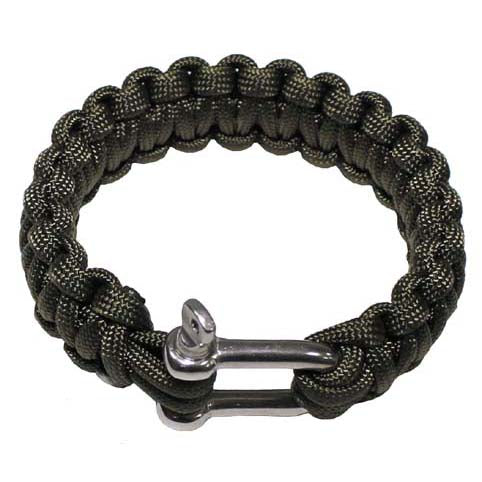 MFH braccialetto paracord, oliva, fibbia in metallo, larghezza 2,3 cm
