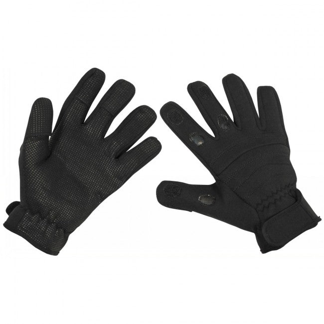 MFH Combat guanti in neoprene, neri