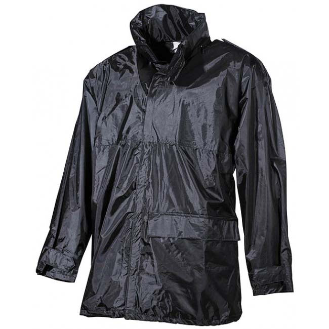 MFH impermeabile da pioggia pvc, nero