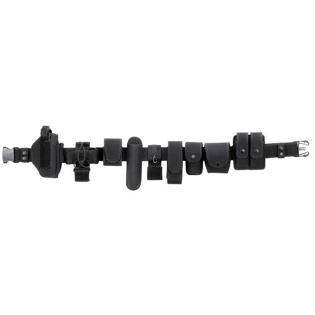 MFH Cintura in nylon sicurezza, nera, 12 pezzi, inserto in PP