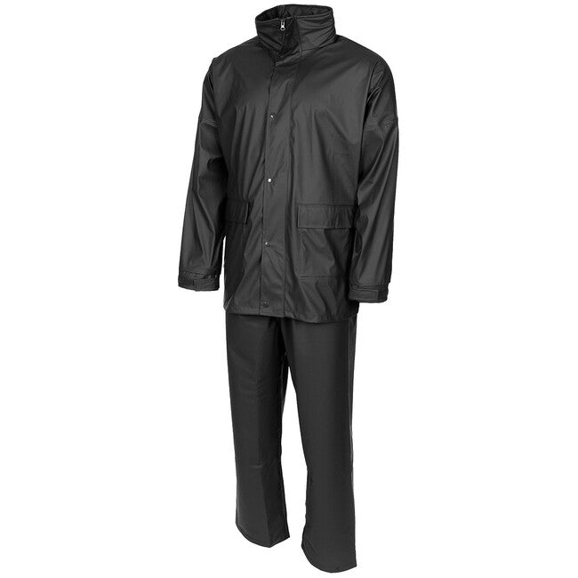 MFH Premium tuta antipioggia, nera