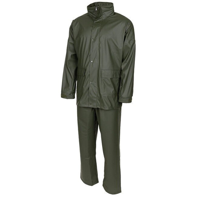 MFH Premium Rain Suit, 2-Piece, OD Green