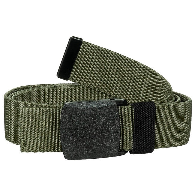 MFH Cintura elastica tattica, verde OD, circa 3,7 cm