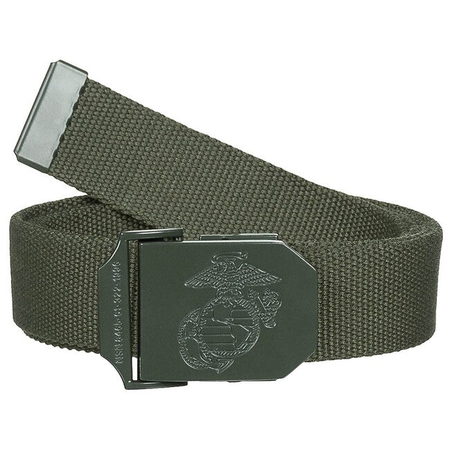MFH USMC web belt, verde od, circa 3,5 cm