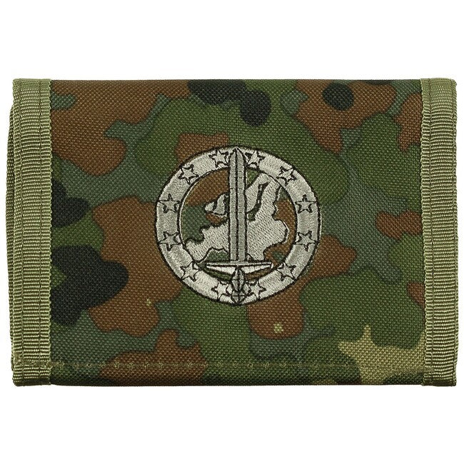MFH Portafoglio con logo Eurocorp, bw camo