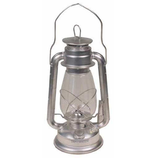 MFH Lampada a petrolio zincata, petrolio 28cm