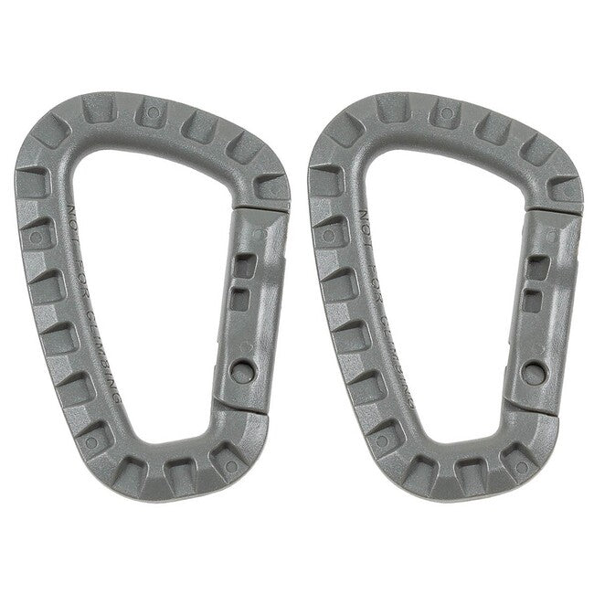 MFH Moschettone in plastica, fogliame, D 7 mm x 8,5 cm, 2 pz.