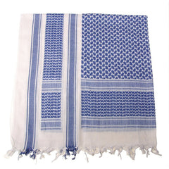 MFH PLO cotone arafatta blu e bianco, 115 x 110 cm