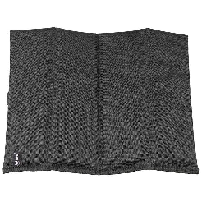 MFH Cuscino per sedile, pieghevole, nero