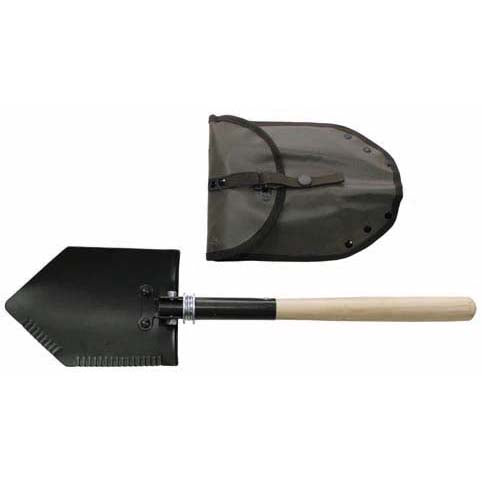 MFH Pala pieghevole da campo con manico in legno, 61cm