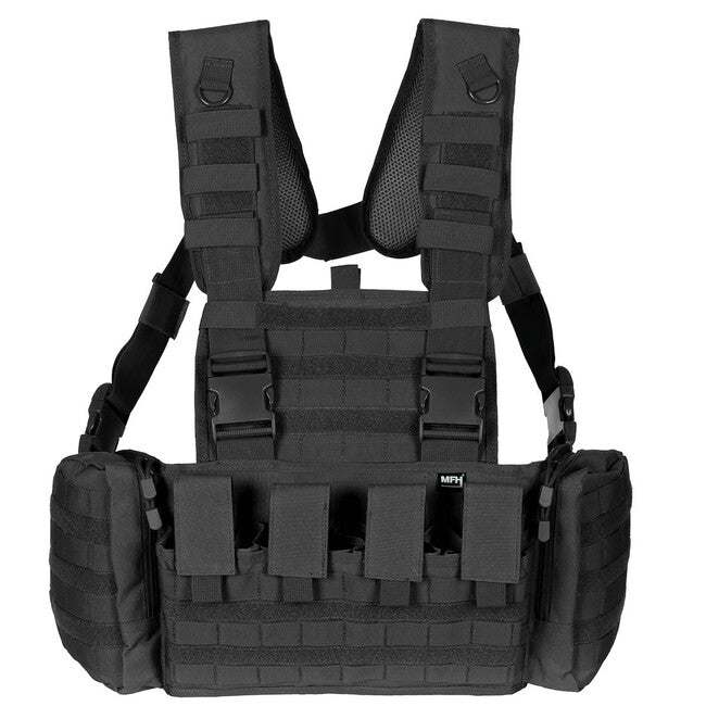 MFH Professional Chest Rig Tactical Vest, nero