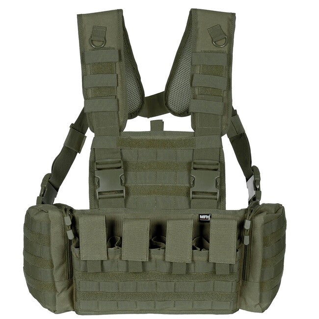 MFH Professional Tactical Vest Chest Rig Mission, verde OD
