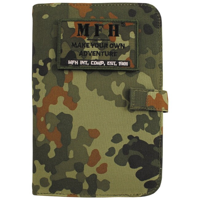 MFH Custodia con notebook A6, bw camo