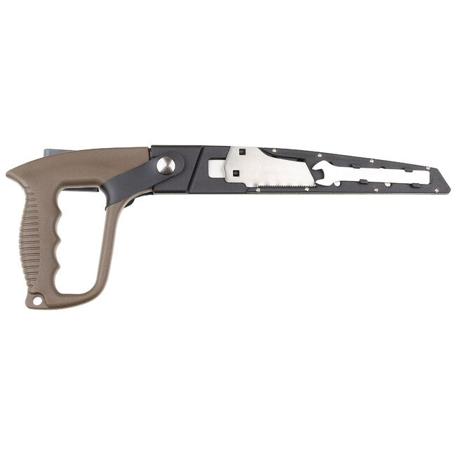 MFH Sega a mano, 2 lame, custodia con clip per cintura