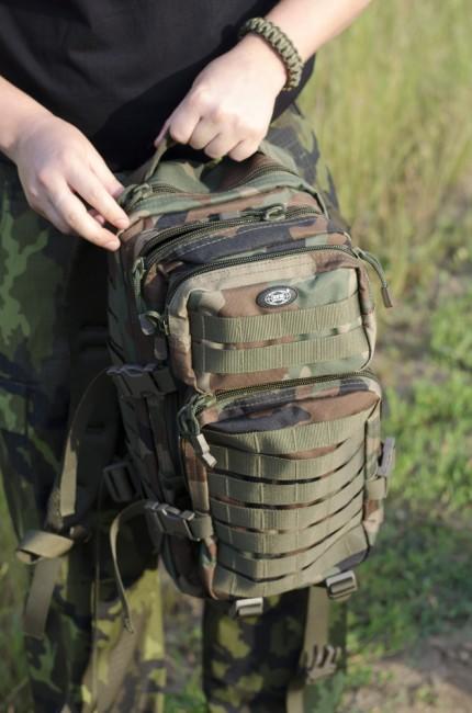 MFH US assault zaino, woodland 30L