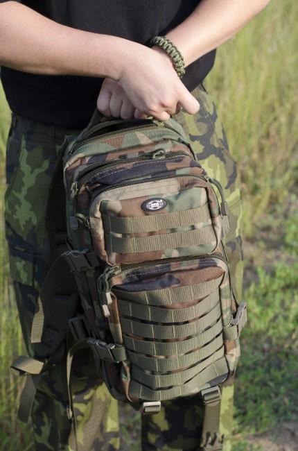 MFH US assault zaino, woodland 30L