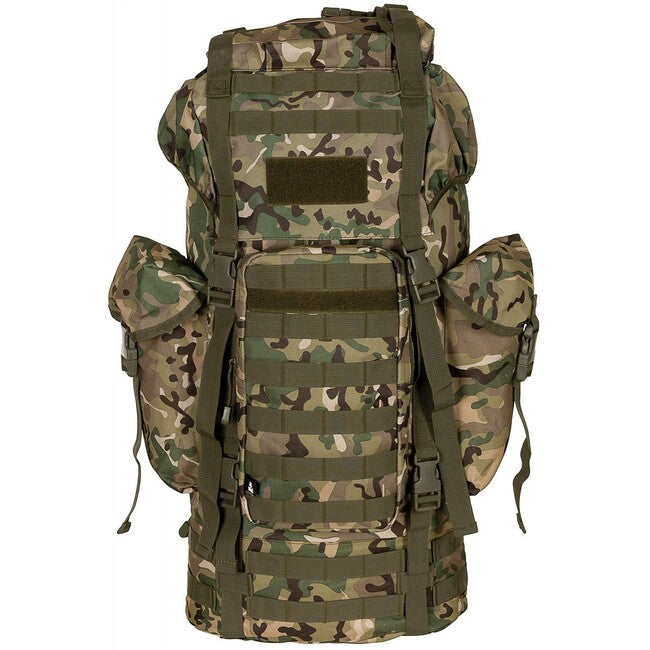 MFH Zaino MOLLE 65L, barra in alluminio, op.-camo