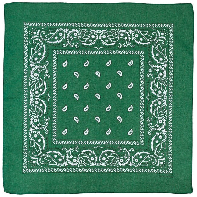 MFH Sciarpa, verde od-nero, circa 55 x 55 cm, cotone
