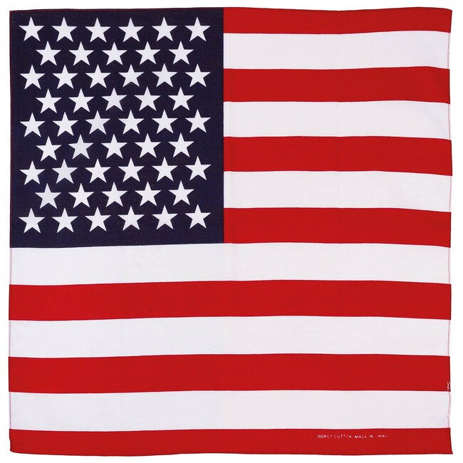 MFH Sciarpa, bandiera USA, circa 55 x 55 cm, cotone