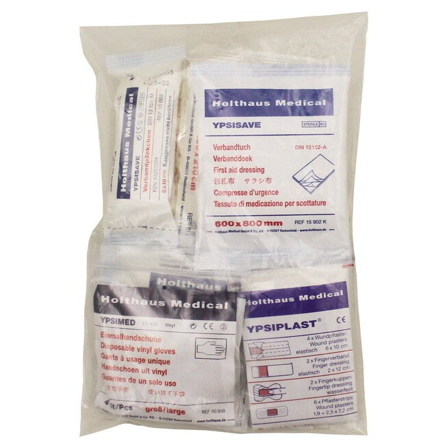 Holthaus assortimento di cartucce di pronto soccorso 27 pezzi, din 13164