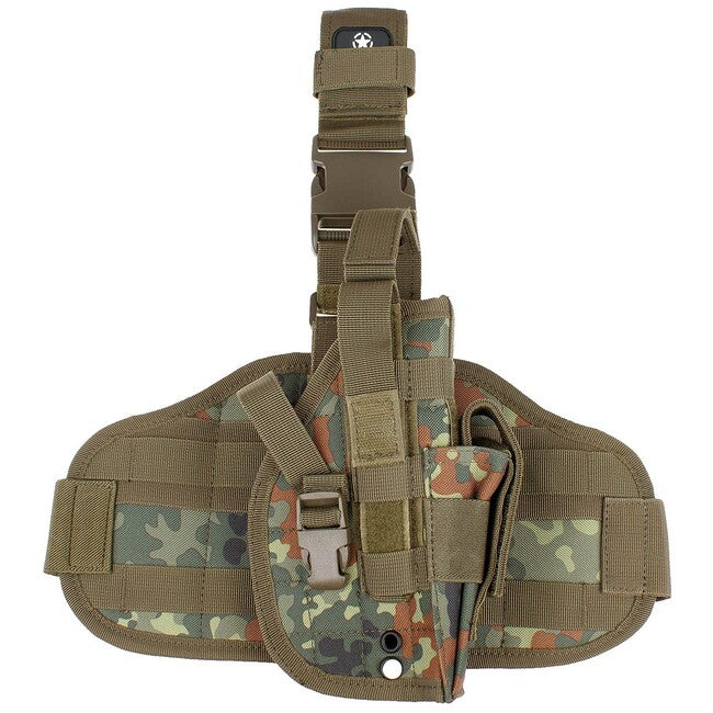 MFH Fondina per pistola MOLLE destra, BW camo