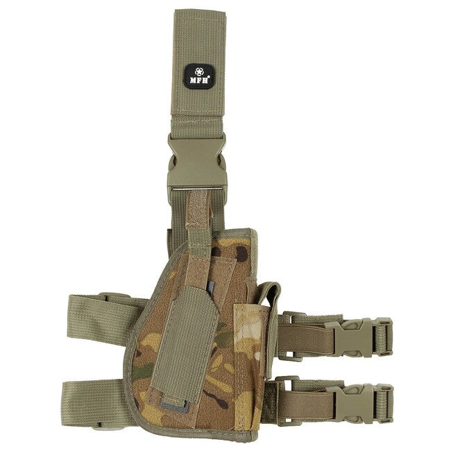MFH Fondina cosciale per pistola destra, operation-camo