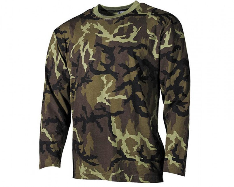 MFH maglietta a maniche lunghe 95 camuffamento ceco 160g/m2