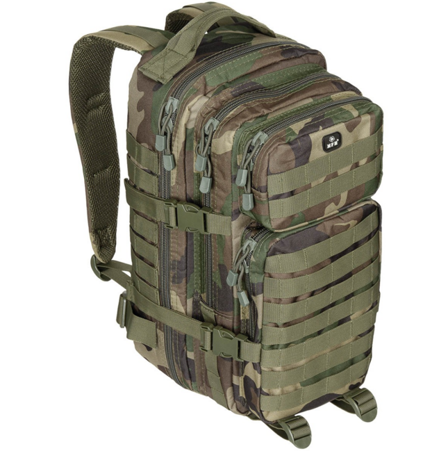 MFH US assault zaino, woodland 30L