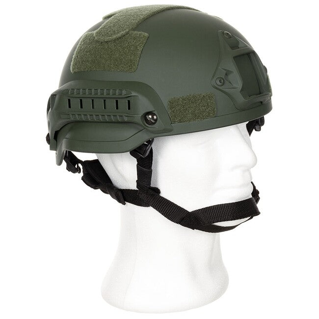 MFH MICH 2002 casco, plastica abs, verde OD