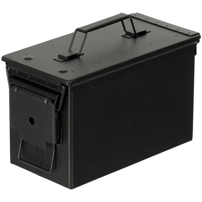MFH US M2A1 scatola di munizioni 30 x 15,5 x 19 cm, metallo nero