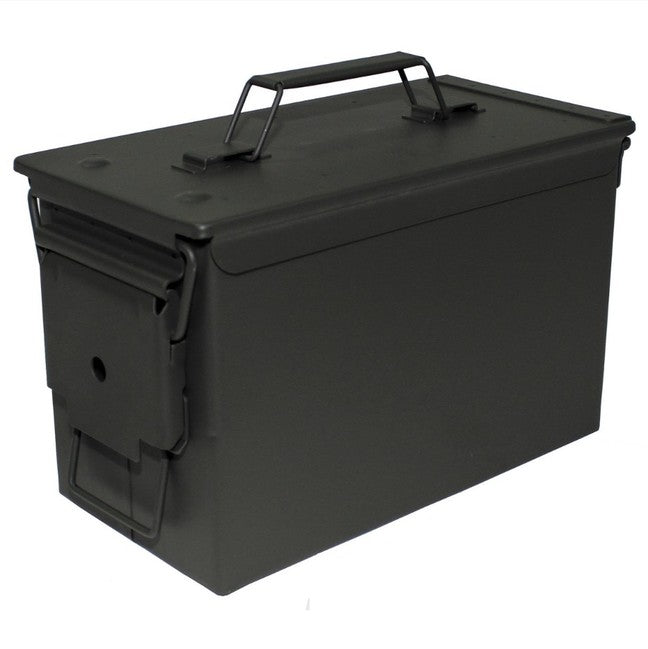 MFH US M2A1 scatola di munizioni, metallo oliva 30 x 15,5 x 19 cm