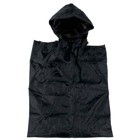 MFH US poncho Rip-Stop, nero 223x144 cm