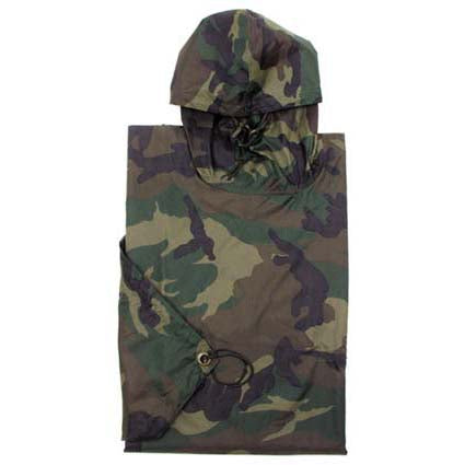 MFH US poncho rip-stop 223x144 cm, woodland