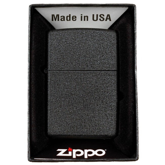 MFH Zippo antivento accendino non riempito, black crackle
