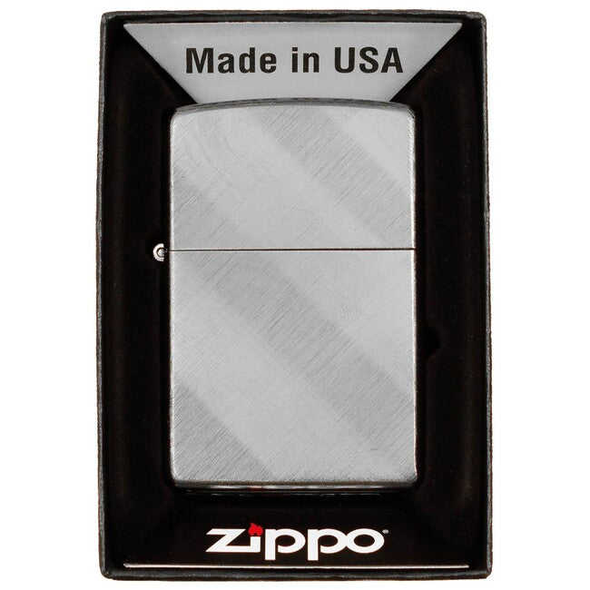 MFH Zippo Diagonal Weave accendino antivento, non riempito