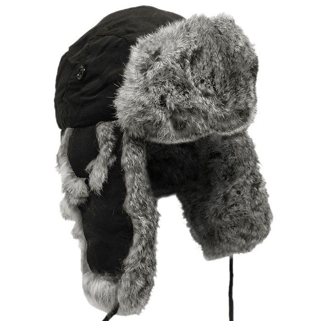 MFH Cappotto invernale in pelle di pecora con pelliccia, nero