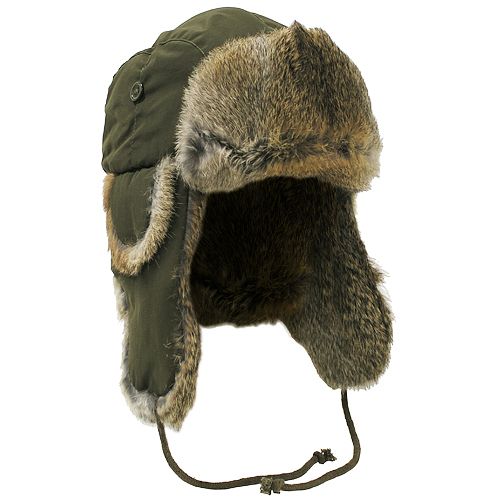 MFH cappotto invernale in pelle di pecora con pelliccia, oliva