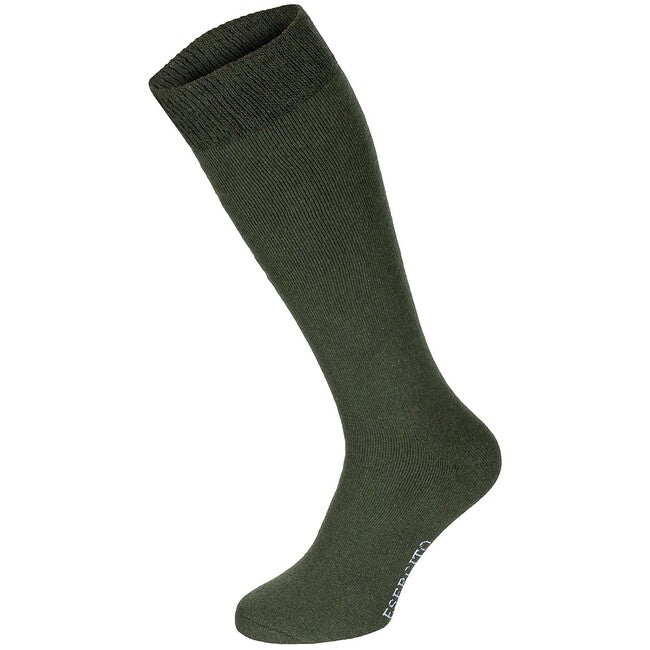 MFH Esercito calze invernali, verde OD, lunghe, confezione da 3 pezzi