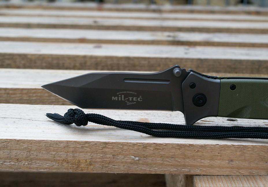 Mil-Tec DA35 coltello pieghevole 22cm, oliva