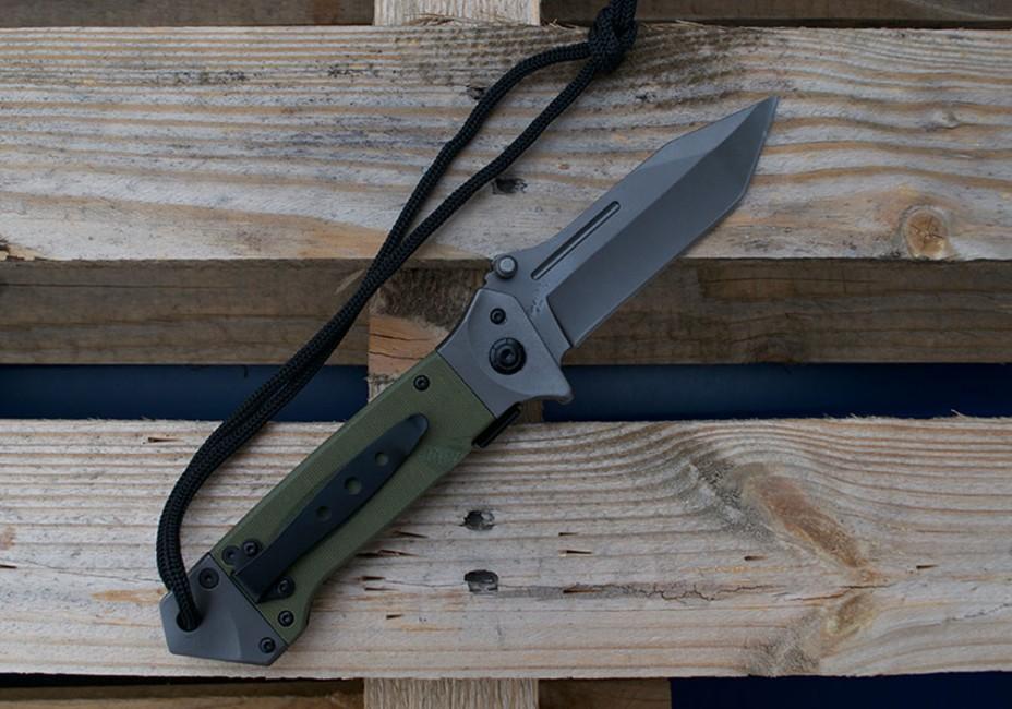 Mil-Tec DA35 coltello pieghevole 22cm, oliva