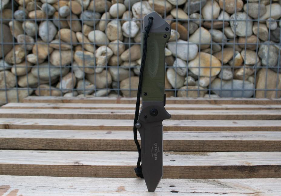 Mil-Tec DA35 coltello pieghevole 22cm, oliva